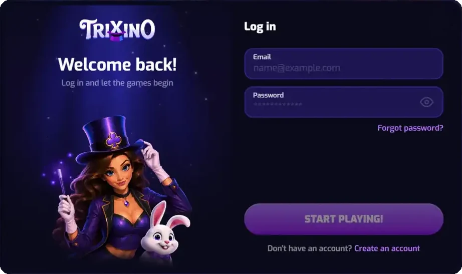 Trixino Casino login
